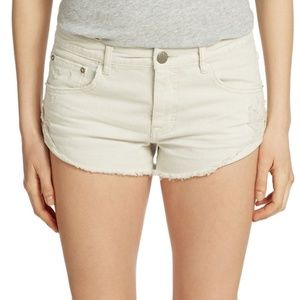 Free People Irreplaceable Cutoff Daisy Fray Shorts